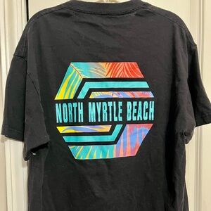 Vintage North Myrtle Beach Black Graphic T-Shirt